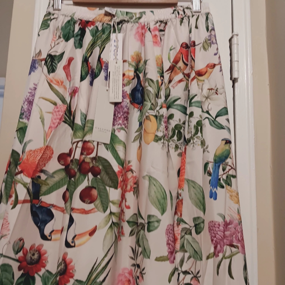 Calypso St Barth Tropical Print Maxi Skirt Set Size S - Picture 5 of 16